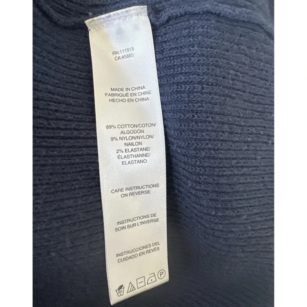MICHAEL Michael‎ Kors Sweater Mens 2XL Blue Shawl Collar Cotton Knit Pullover